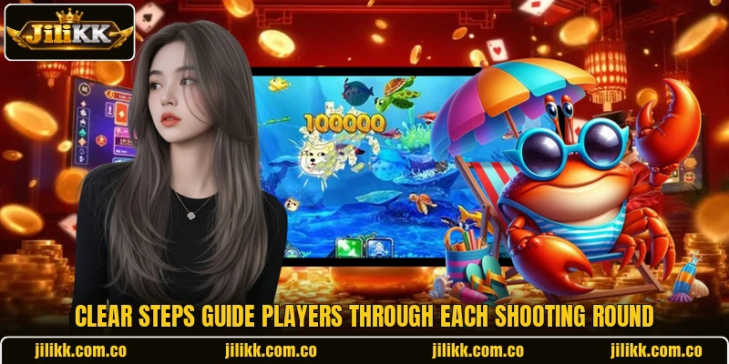 Clear steps guide players through each shooting round Clear steps guide players through each shooting round