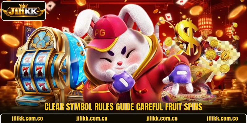 Clear symbol rules guide careful fruit spins