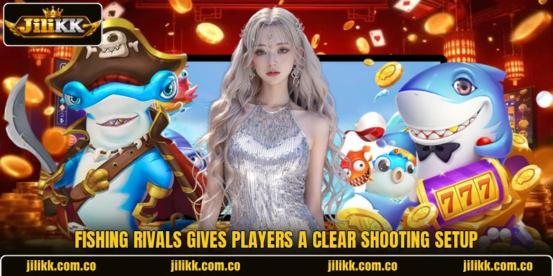 Fishing Rivals gives players a clear shooting setup