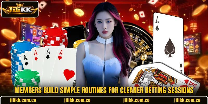 Members build simple routines for cleaner betting sessions Members build simple routines for cleaner betting sessions