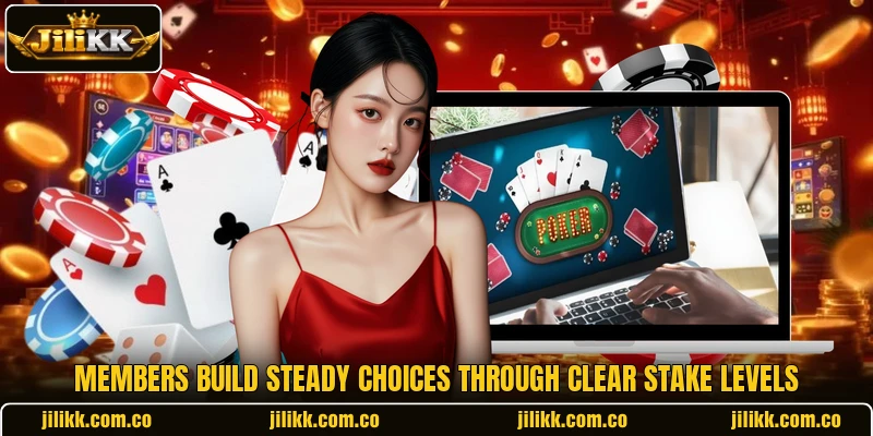 Members build steady choices through clear stake levels Members build steady choices through clear stake levels