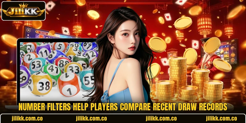 Number filters help players compare recent draw records Number filters help players compare recent draw records