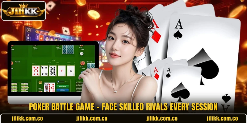 Poker Battle Game - Face Skilled Rivals Every Session