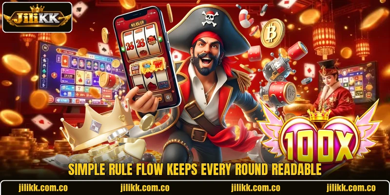 Simple rule flow keeps every round readable